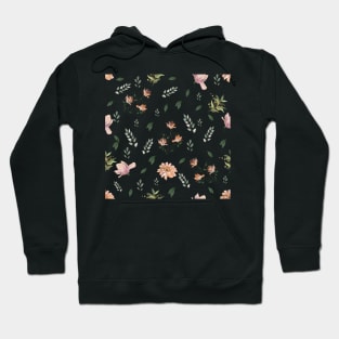 Botanical Colorful Countryside Flowers Pattern Hoodie